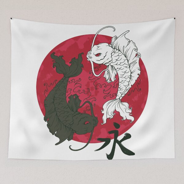 Item preview, Red And Black Coy Fish designed and sold by DopeTops.