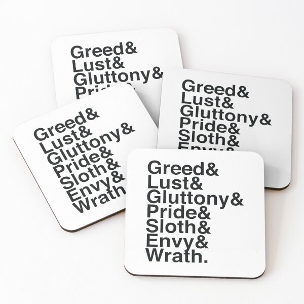 Item preview, 7 Deadly Sins - Helvetica designed and sold by CloakAndDaggers.