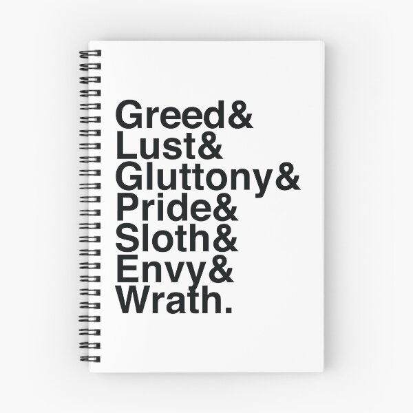 Item preview, 7 Deadly Sins - Helvetica designed and sold by CloakAndDaggers.