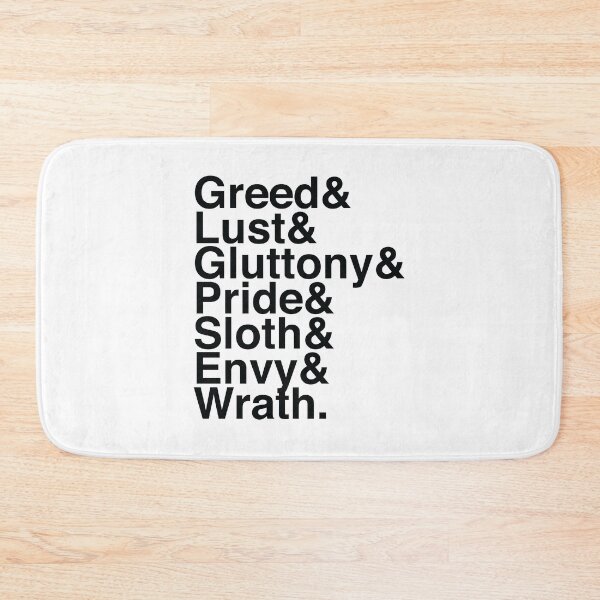 Item preview, 7 Deadly Sins - Helvetica designed and sold by CloakAndDaggers.