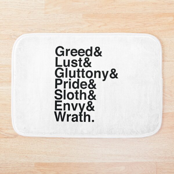 Item preview, 7 Deadly Sins - Helvetica designed and sold by CloakAndDaggers.