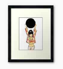The Black Mirror Framed Print