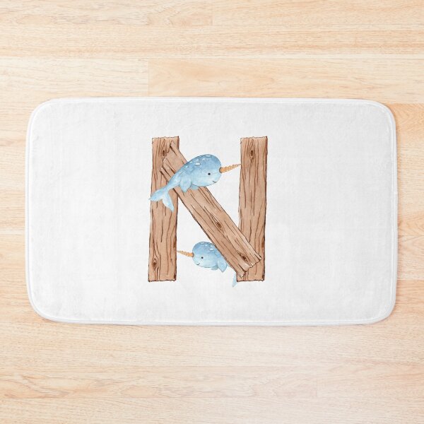 Item preview, Watercolor Narwahl Letter N | Kids Alphabet designed and sold by SerendipityNow.