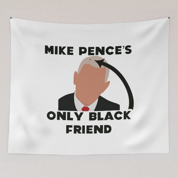 Item preview, Vice President Mike Pence Fly Presidential Debate 2020 Pretty Only Black Friend designed and sold by Sunny Collections.