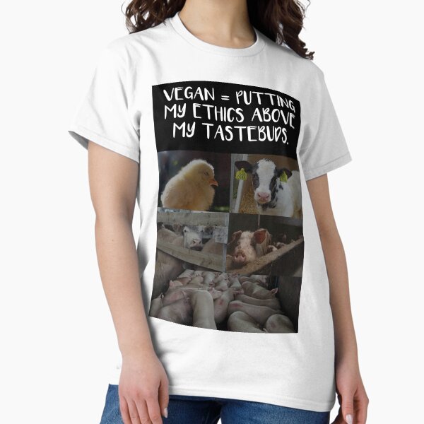 Artikel-Vorschau von Vegan = meine Ethik ist wichtiger als mein Geschmackssinn, designt und verkauft von quinnhopp.