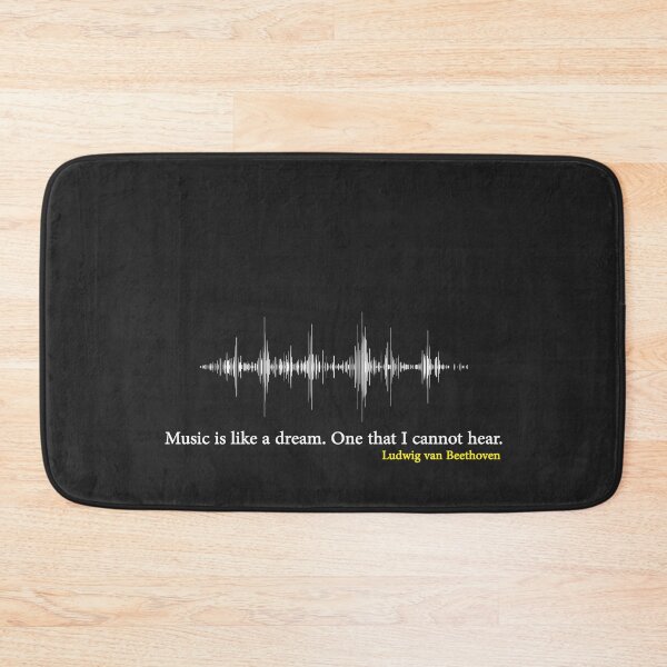 Item preview, Music is like a dream. One that I cannot hear - Ludwig van Beethoven designed and sold by creativeMOW.