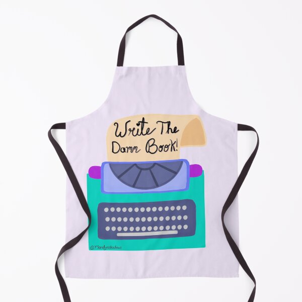 Item preview, Write The Damn Book Teal Typewriter designed and sold by MandyRosko.