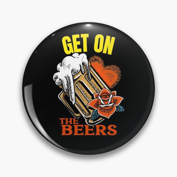 Item preview, Get On the Beers - (Pint of Beer, Love Heart and a Rose) designed and sold by Rcasadesign.