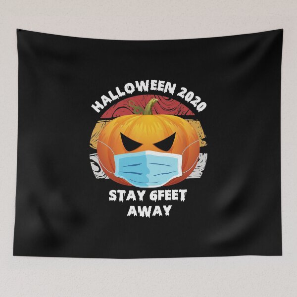 Item preview, Halloween pumpkin  face mask  social distancing -retro design idea 2020 designed and sold by DESIGNNOUR.