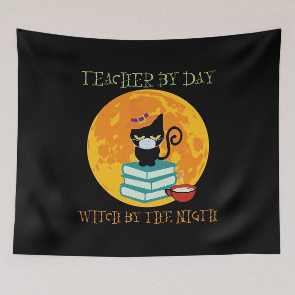 Item preview, Teacher By Day Witch By Night Cat -Tinypurpleland designed and sold by tinypurpleland.