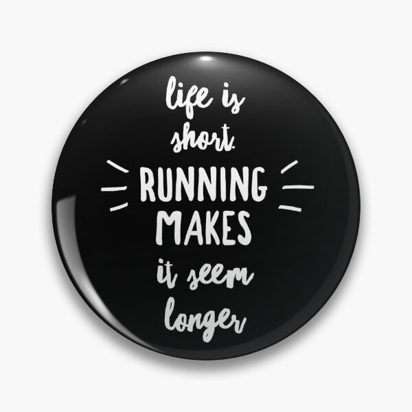 Item preview, Running Makes Life Seem Longer - Motivation Marathon Typography Art. designed and sold by WolfSpiritCo.