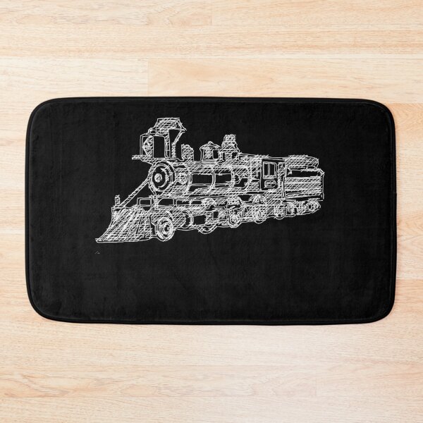 Item preview, Locomotive Tank Engine Train - Line Sketch designed and sold by onicon.