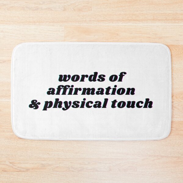 Item preview, words of affirmation & physical touch designed and sold by STUDIOmilk.