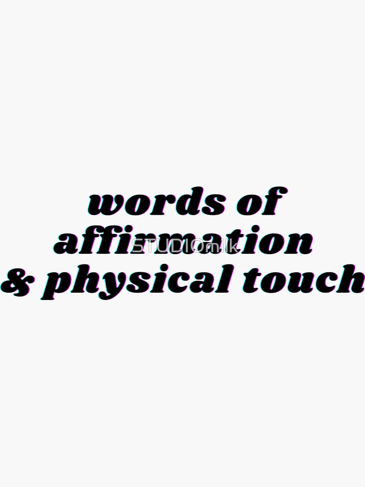 Words of Affirmation Sticker