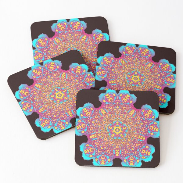 Item preview, BOHO Trippy Hippie Rainbow Psychedelic Mandala designed and sold by TheBearandBunny.