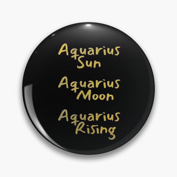 Item preview, Aquarius Sun Aquarius Moon Aquarius Rising Text designed and sold by leomooncreates.