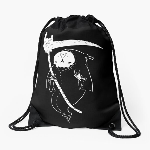 Death Is Metal Drawstring Bag