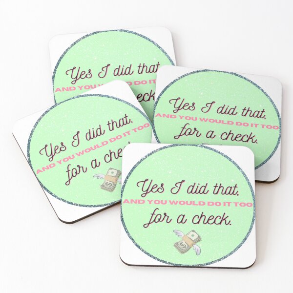 Item preview, Yes I did that, and you would do it too for a check designed and sold by picouticout.