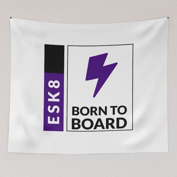 Item preview, ESK8 - Born to Board designed and sold by SilverFoxStore.