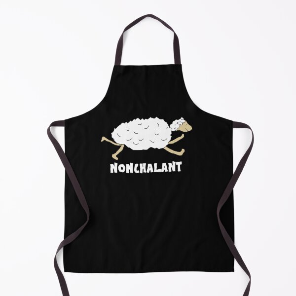 Item preview, Sheep Nonchalant black background designed and sold by oxoxoxo.