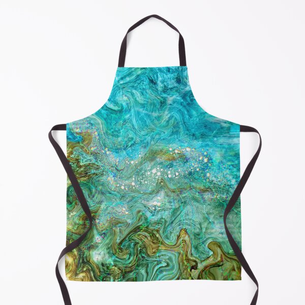 Item preview, Alcohol Ink Digital Painting Water Waves Beach designed and sold by wasootch.