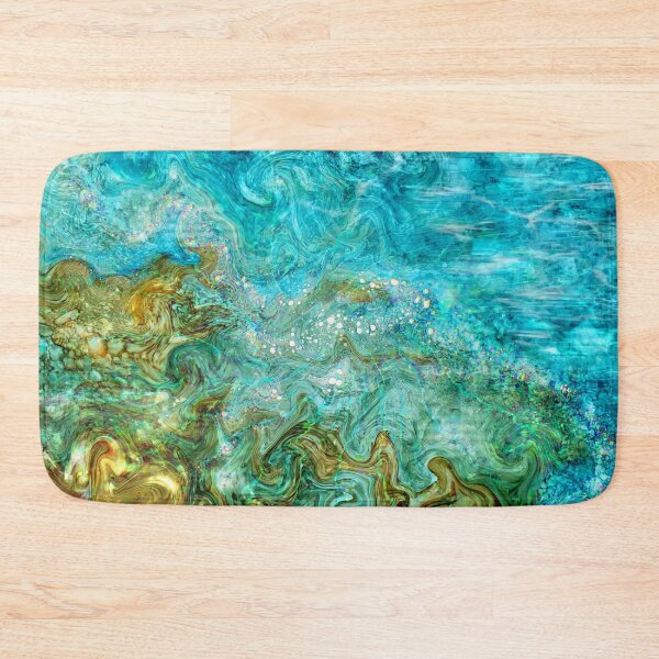Item preview, Alcohol Ink Digital Painting Water Waves Beach designed and sold by wasootch.