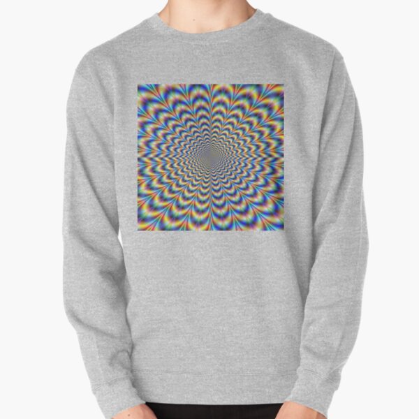 Optical illusion trip, optical art Pullover Sweatshirt