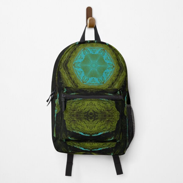 Item preview, Teal and Green Black Contemporary Kaleidoscope design  designed and sold by Zen  Goat.