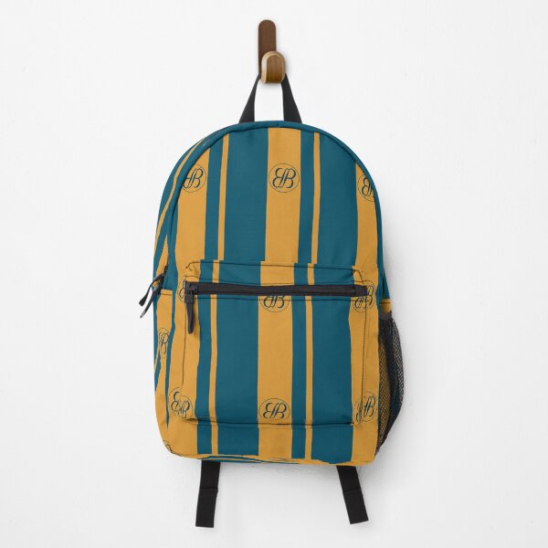 Item preview, BB Button Logo Teal and Yellow Strips designed and sold by ByJezie.