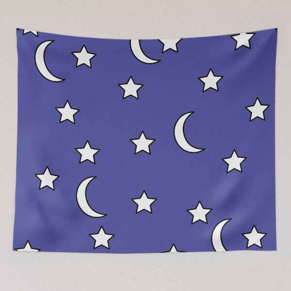 Item preview, Moon and Stars Pattern designed and sold by FandomTrading.