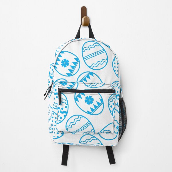 Item preview, Fun Easter egg blue and white pattern designed and sold by RaionKeiji.