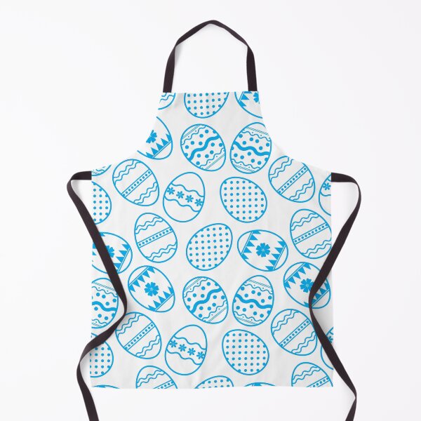 Item preview, Fun Easter egg blue and white pattern designed and sold by RaionKeiji.