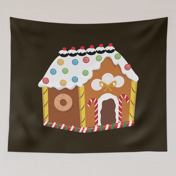 Item preview, Isometric 3D Xmas Gingerbread House Decorated With Candies designed and sold by Alicia Chee.