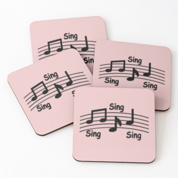 Item preview, Sing, Sing, Sing. With Staff and notes / Black Writing designed and sold by OptimysticGifts.