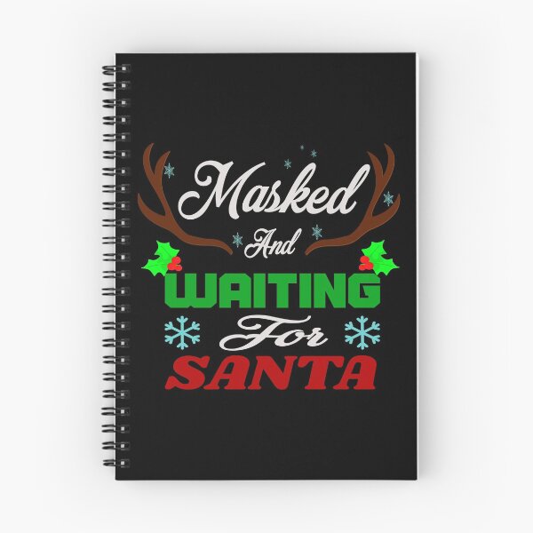 Item preview, waiting for santa quotes ideas, short funny christmas 2020 quotes, masked and wiating for santa  designed and sold by khalidelk.