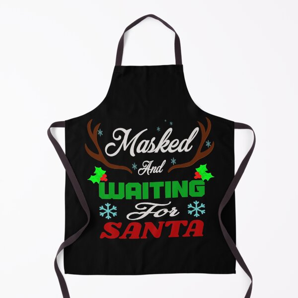 Item preview, waiting for santa quotes ideas, short funny christmas 2020 quotes, masked and wiating for santa  designed and sold by khalidelk.