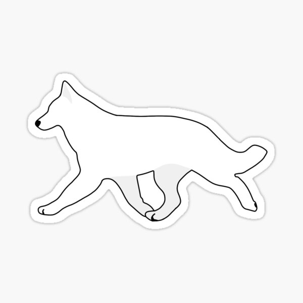 V01 Berger Blanc Suisse Dog Window Decal Gift WHITE SWISS SHEPHERD Car Sticker