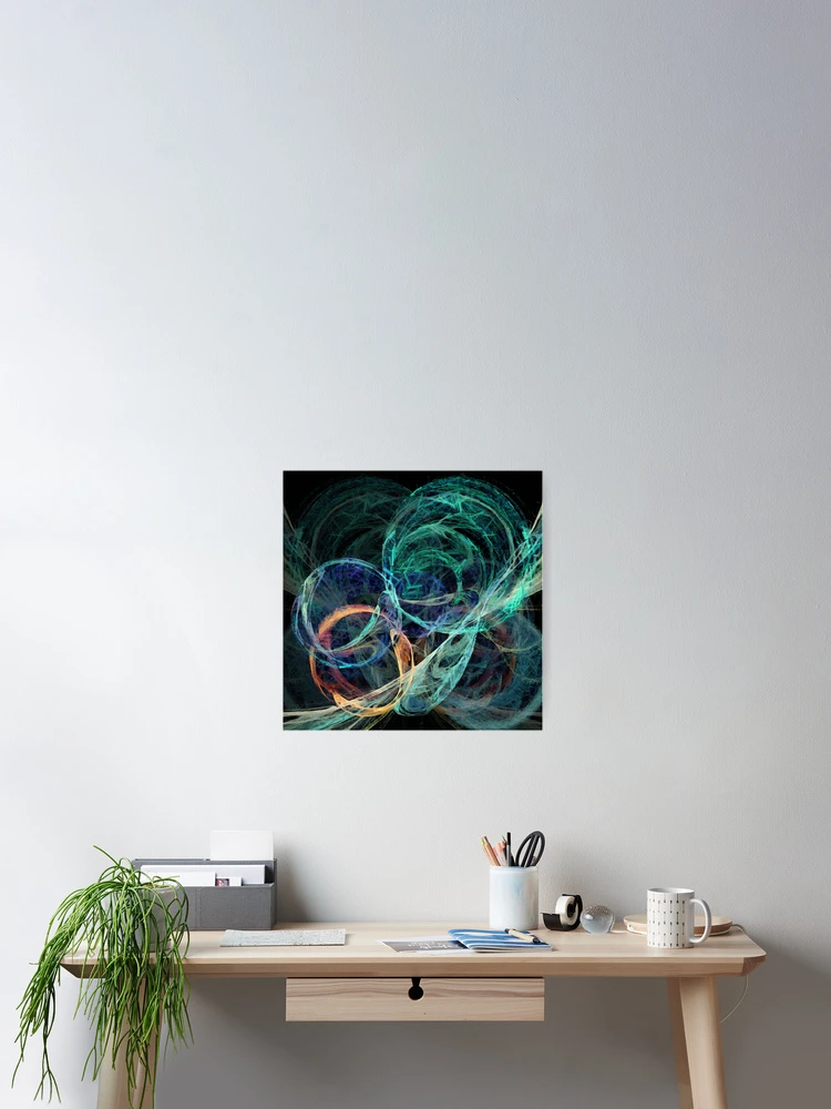 Thumbnail 2 of 3, Poster, Cosmic Rings II designed and sold by Valda Hilley.