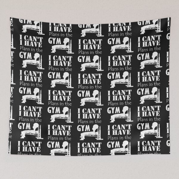 Item preview, I can't i have plans in the gym for men wemen, novelty gifts for adults and teens who enjoy going to the gym and doing workouts designed and sold by Geeks-Design.