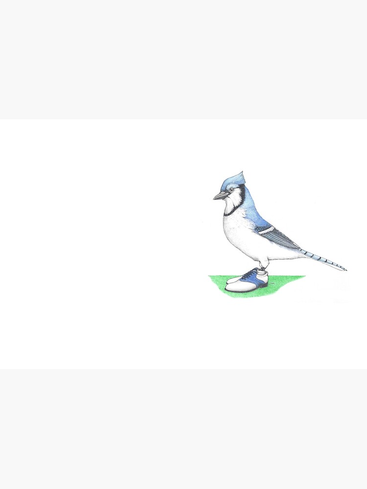 Thumbnail 3 of 3, Hardcover Journal, Blue jay in golf shoes designed and sold by JimsBirds.