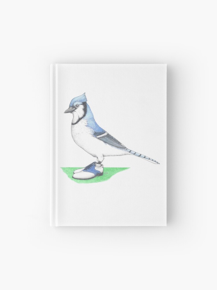 Thumbnail 1 of 3, Hardcover Journal, Blue jay in golf shoes designed and sold by JimsBirds.
