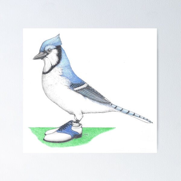 Item preview, Blue jay in golf shoes designed and sold by JimsBirds.