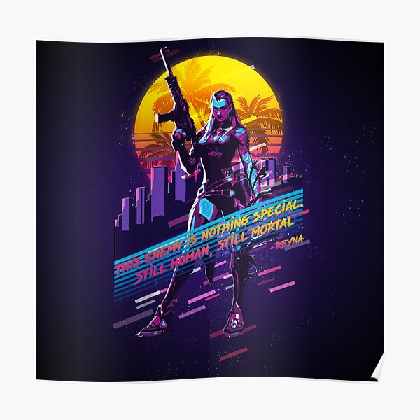 Valorant - Reyna - 80 retro Póster