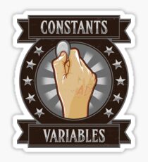 Constants & Variables Sticker