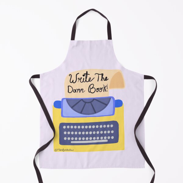 Item preview, Write The Damn Book Yellow Typewriter designed and sold by MandyRosko.