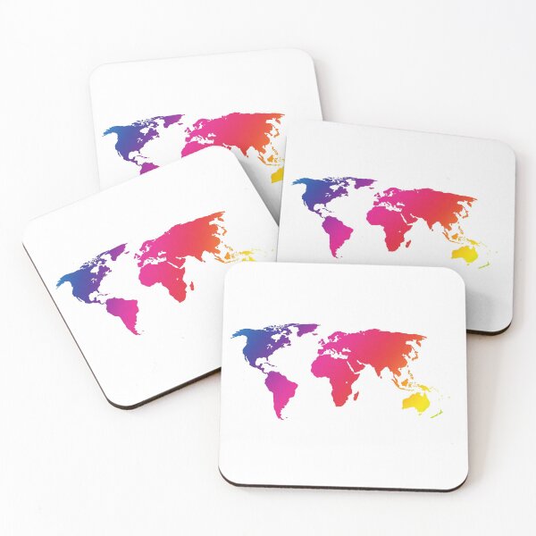 Item preview, World Map Rainbow Color designed and sold by Marstore.