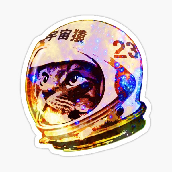 Item preview, Astronaut Space Cat (deep galaxy version) designed and sold by ROBOTFACE T-Shirts.