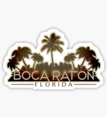 Boca Raton Florida palm tree design Sticker