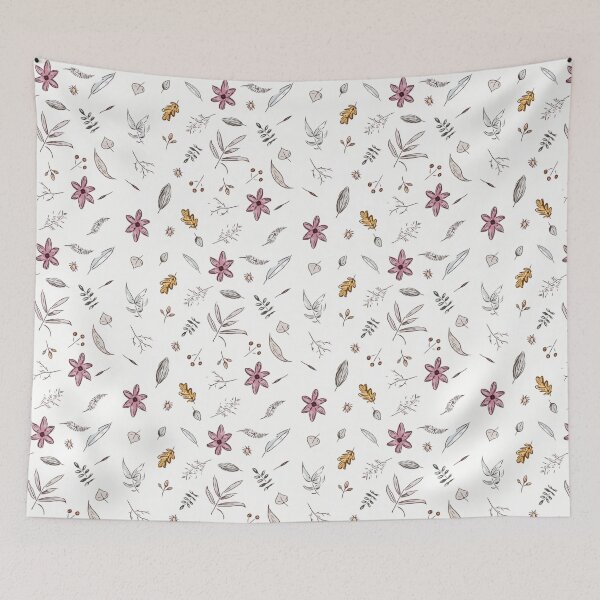 Item preview, Diseño de patrón de hojas y flores. designed and sold by evrmrn.