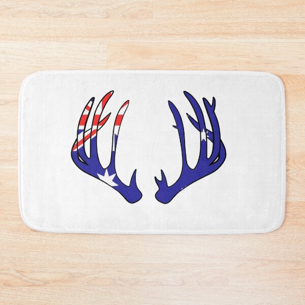Item preview, Deer Antlers Australia flag hunting hunter  designed and sold by ButterflyX.